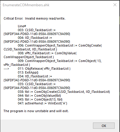 [bug] Critical Error: Invalid memory read/write · Issue #26 · zero ...