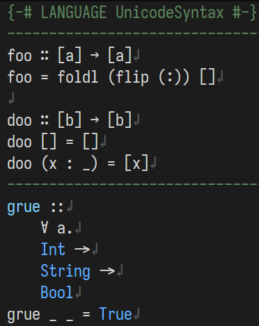 Ability to customize unicode glyphs · Issue #276 · fourmolu/fourmolu ...