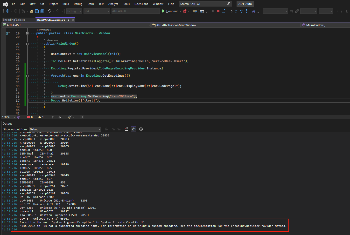 Replace "iso22cn" encoding with substitute · Issue 839 · AngleSharp