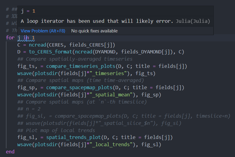 Incorrect parser error marking in `for j in 1` · Issue #2193 · julia ...