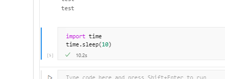 Show run status and/or running time recent command or cell even when ...