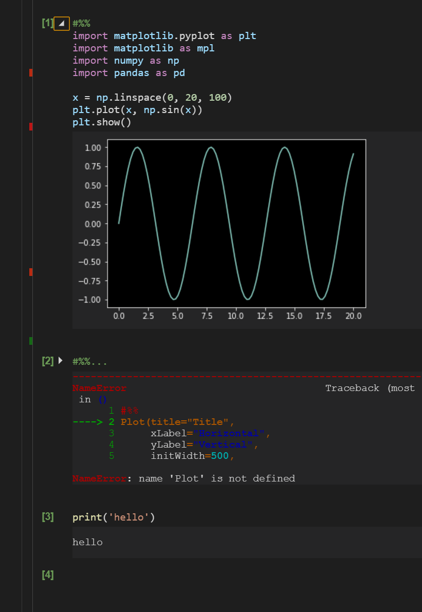 Multiline code in Python Interactive window is including the ...