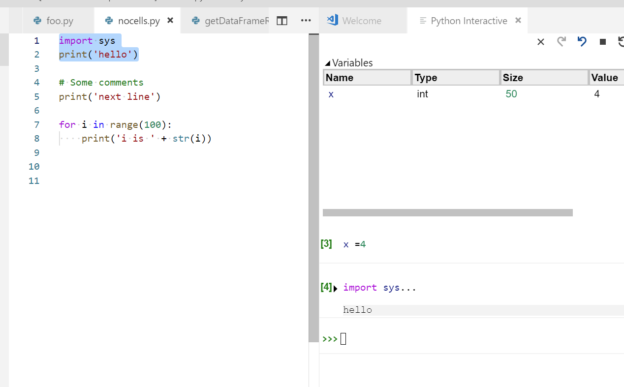 Is there a way to have a full REPL or console for vs code Python ...