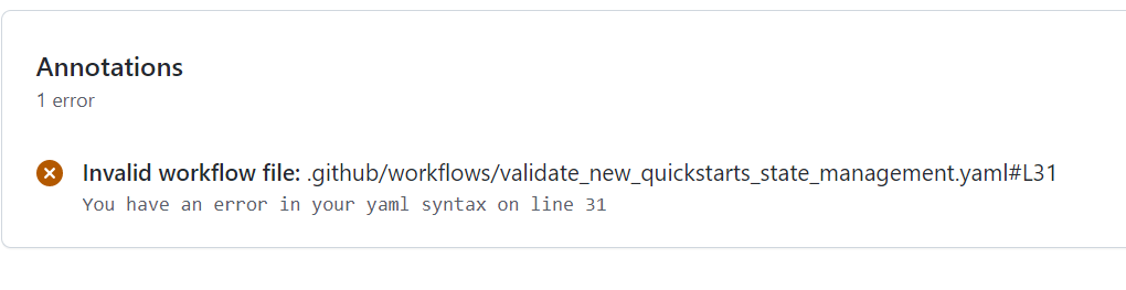 State management Validate action is failing with 'invalid file' · Issue ...