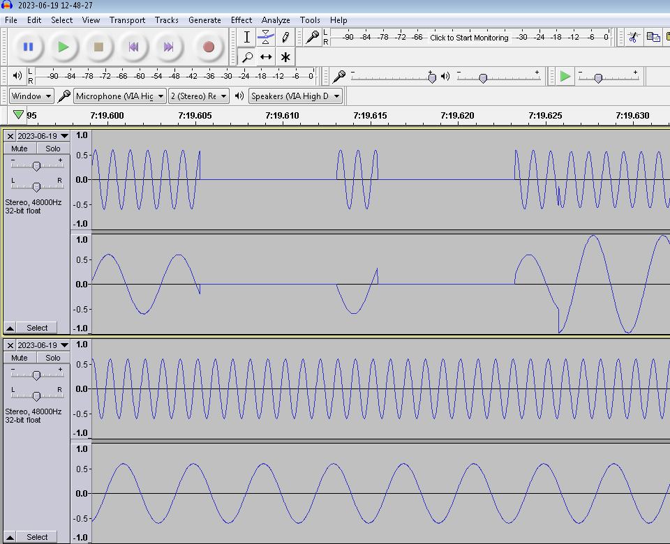 [Application Audio Capture (beta)] Sound becomes noisy after a long ...