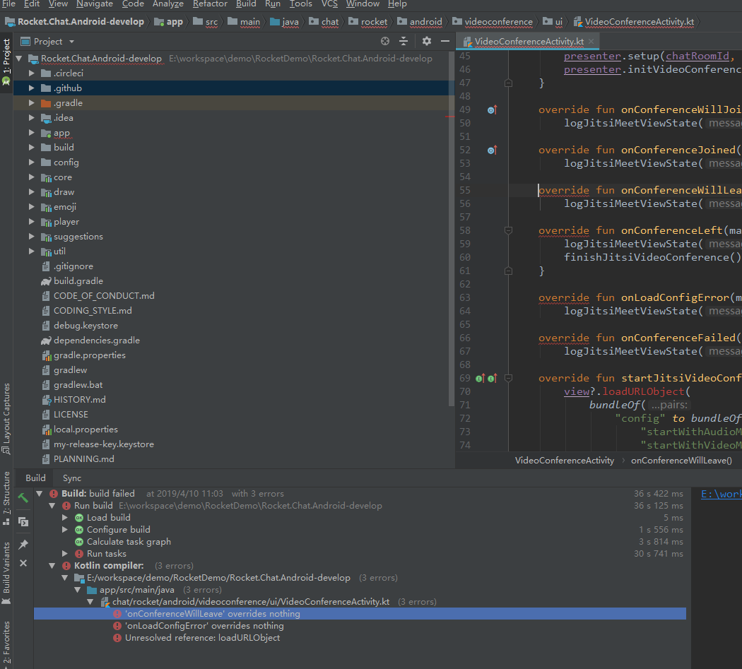 android kotlin bug · Issue #2222 · RocketChat/Rocket.Chat.Android · GitHub