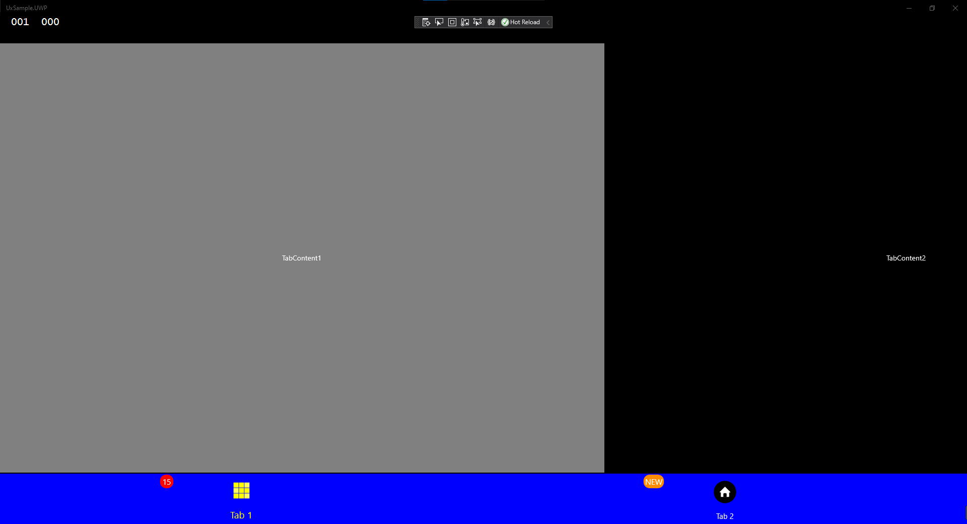 [Bug] TabView UWP screen resize shows other TabViewItem's content ...