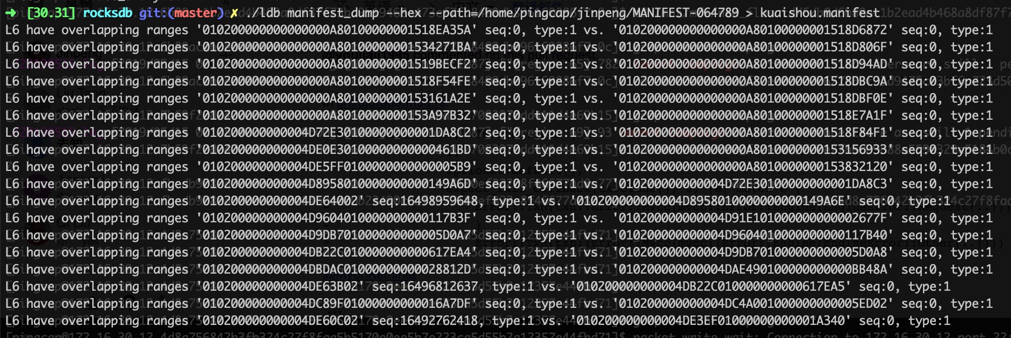 level 6 overlap bug · Issue #5317 · facebook/rocksdb · GitHub