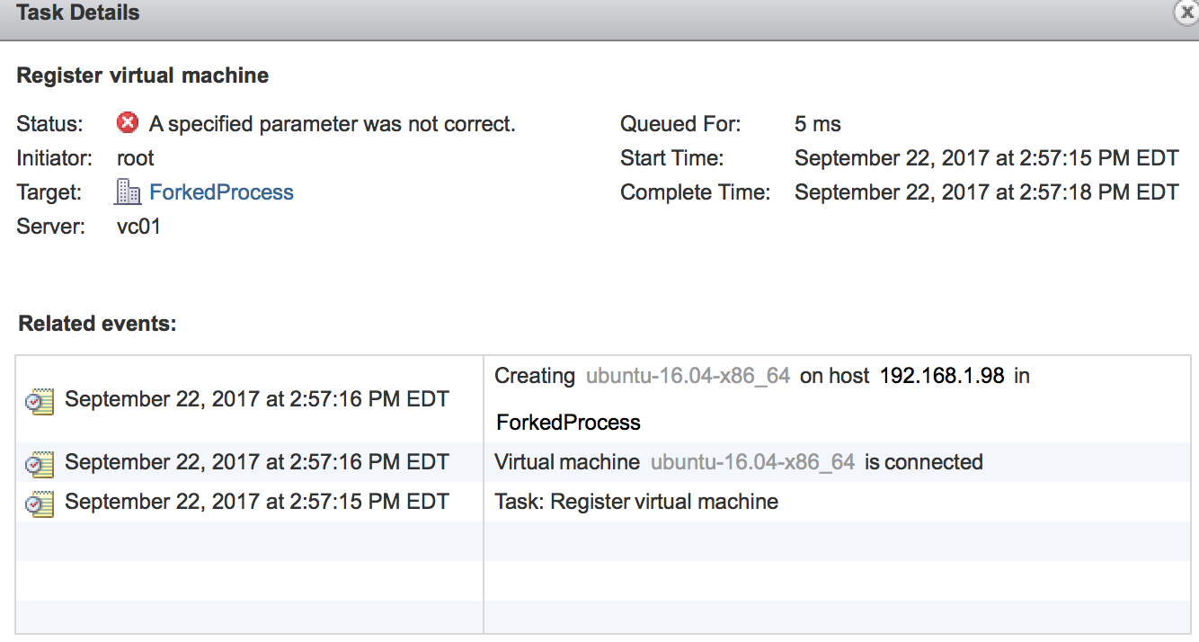 Feature Request vspheretemplate post processor to work with local