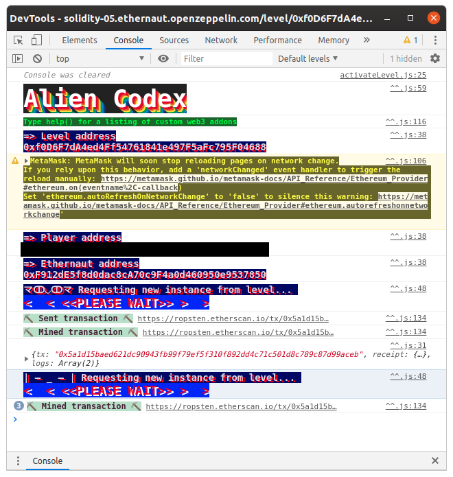 EthernautAlienCodexError