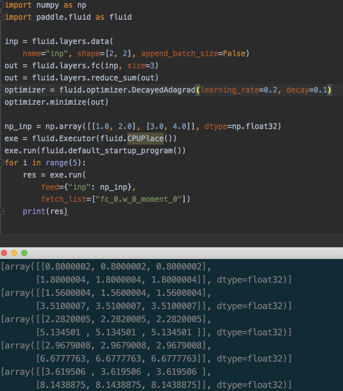 麻烦看一下DecayedAdagradOptimizer的参数decay是否没有生效？ · Issue #21047 ...