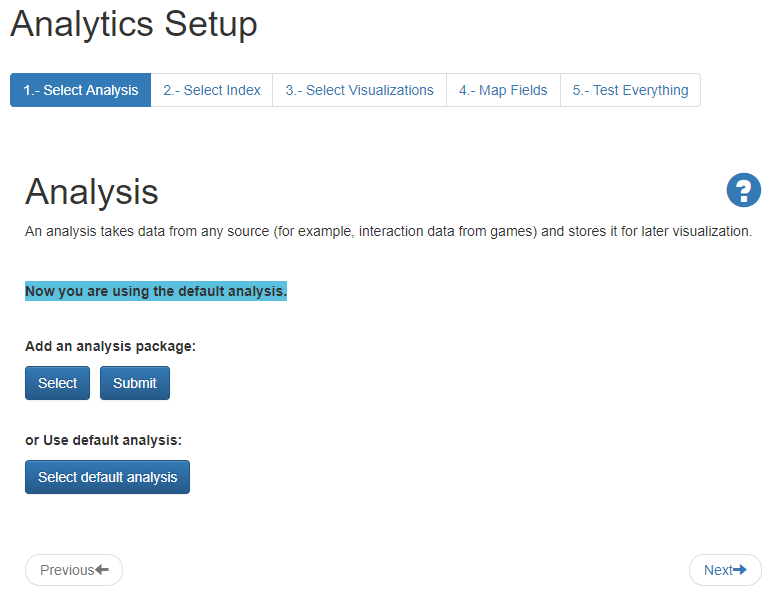 analytics setup
