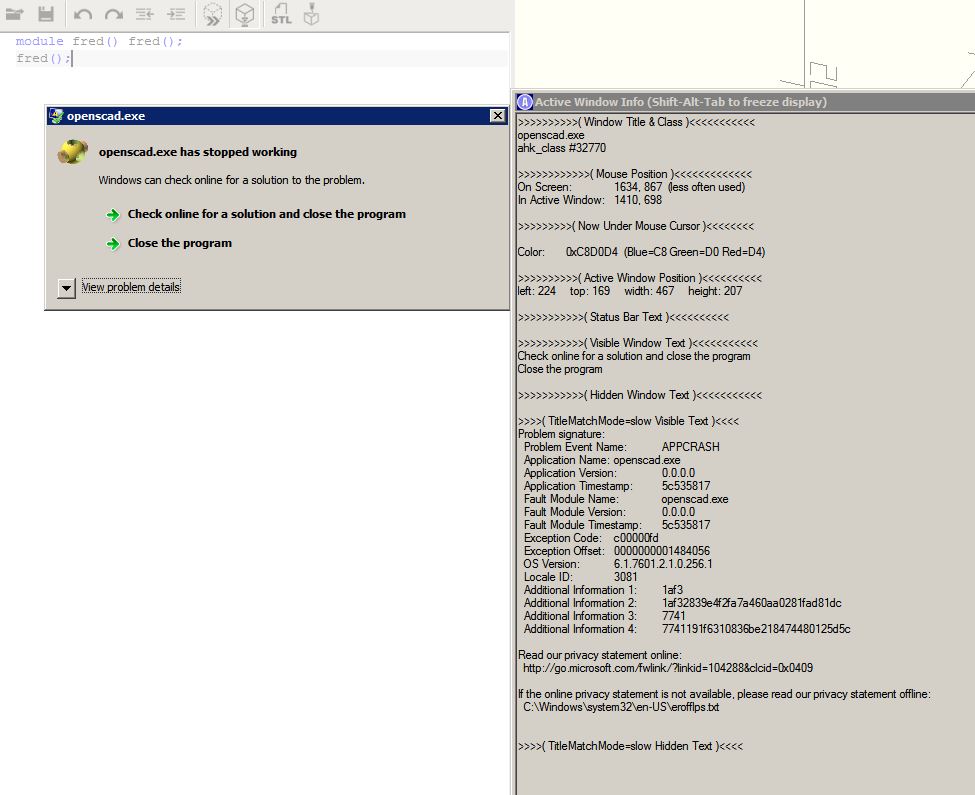 GUI testbed · Issue #2829 · openscad/openscad · GitHub