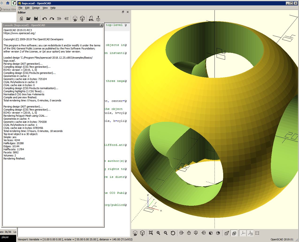 Allow console window behind others · Issue #2871 · openscad/openscad ...