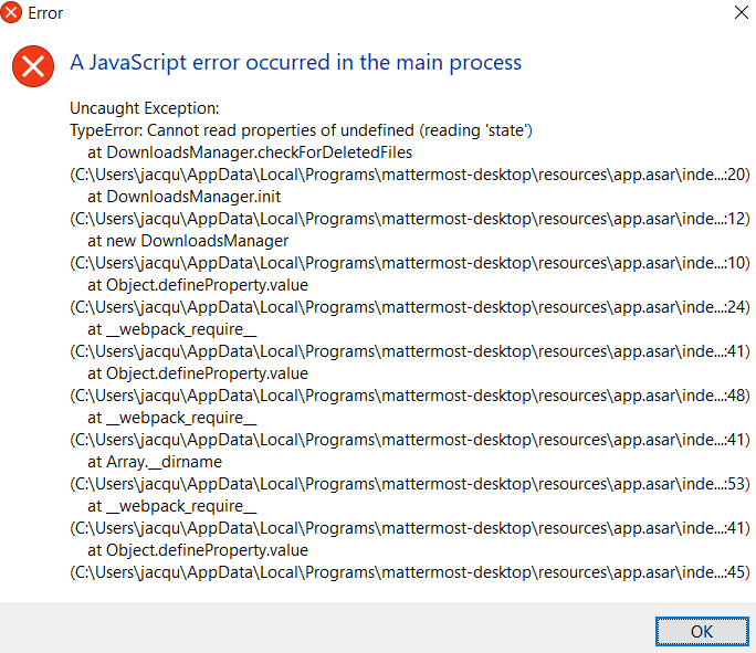 Java error at launch Windows 10 desktop version · Issue #2419 ...