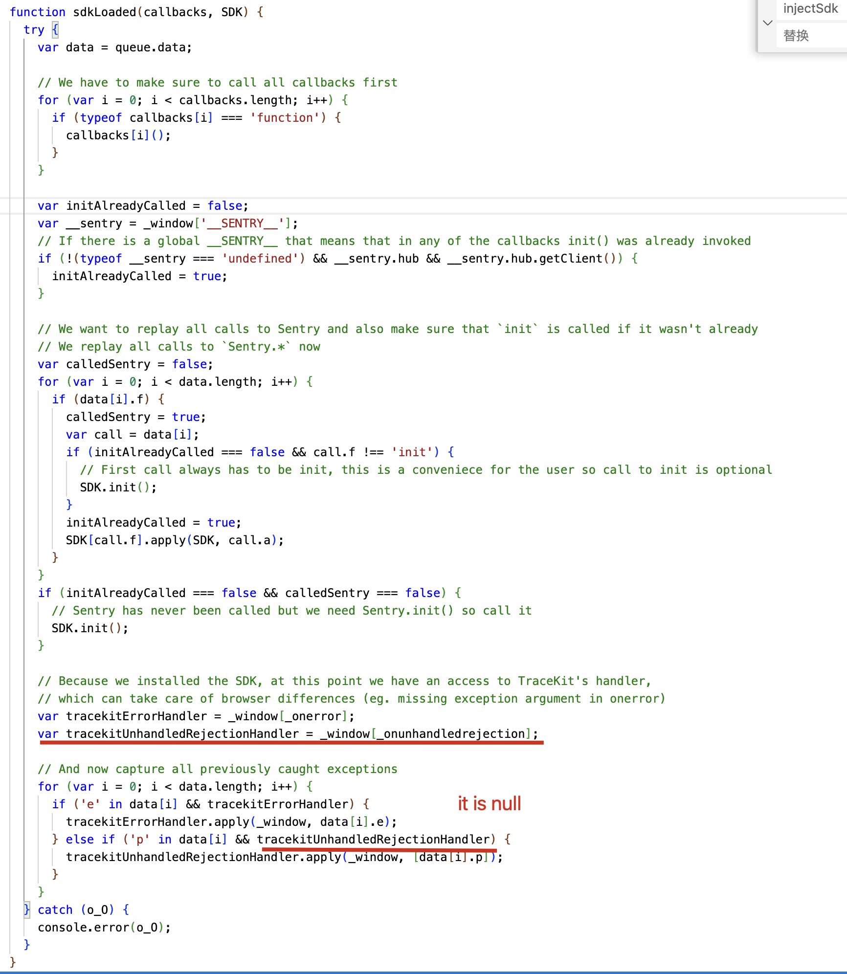 sentryloader cannot catch and report promise exception · Issue 8162