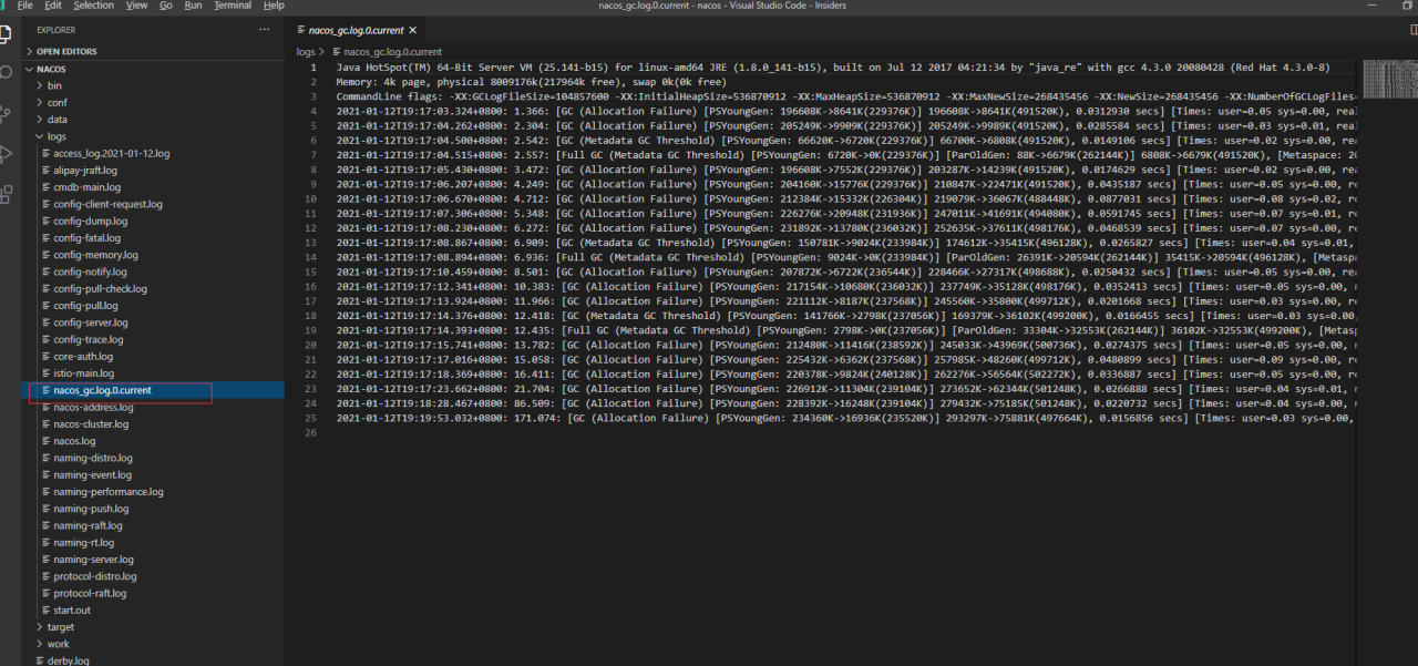 为什么我的nacos启动后过一会就down了? · Issue #4679 · alibaba/nacos · GitHub