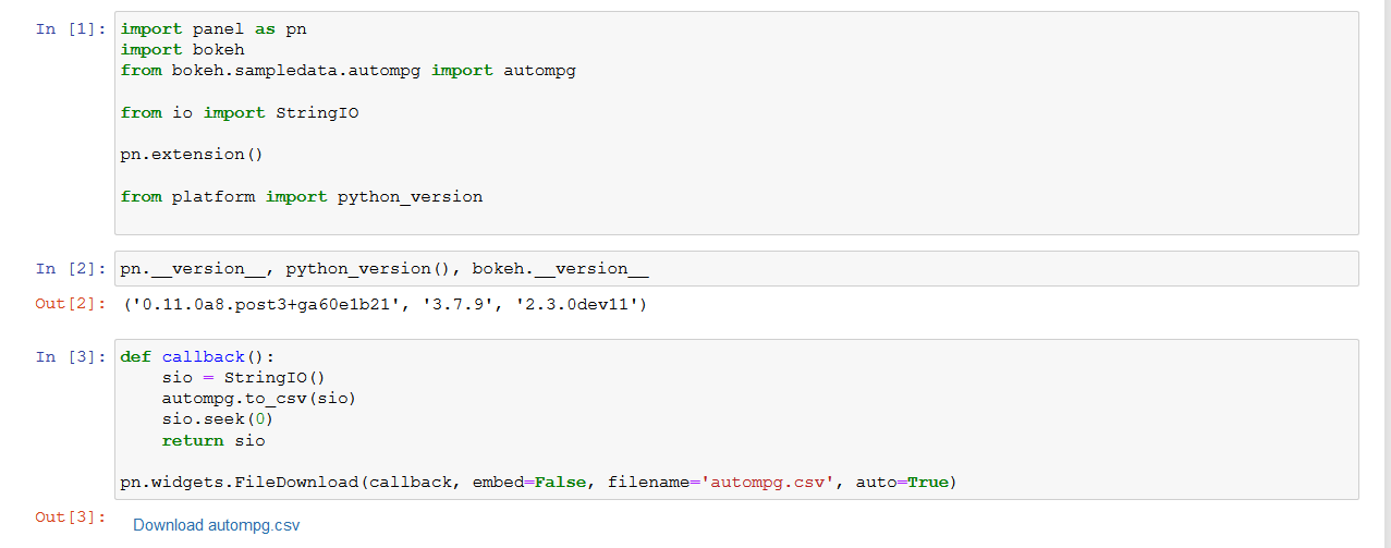 FileDownload only becomes button after pn.widgets.Button is called ...