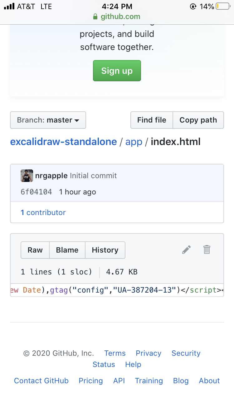 Remove google analytics tag · Issue #1 · nrgapple/excalidraw-standalone ...