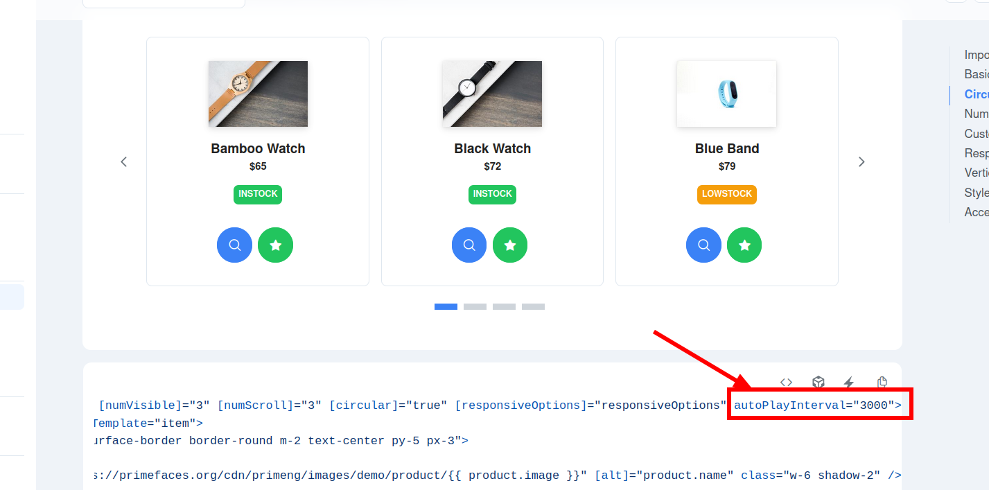 Carousel autoplayinterval is incorrect in documentation issue 13728