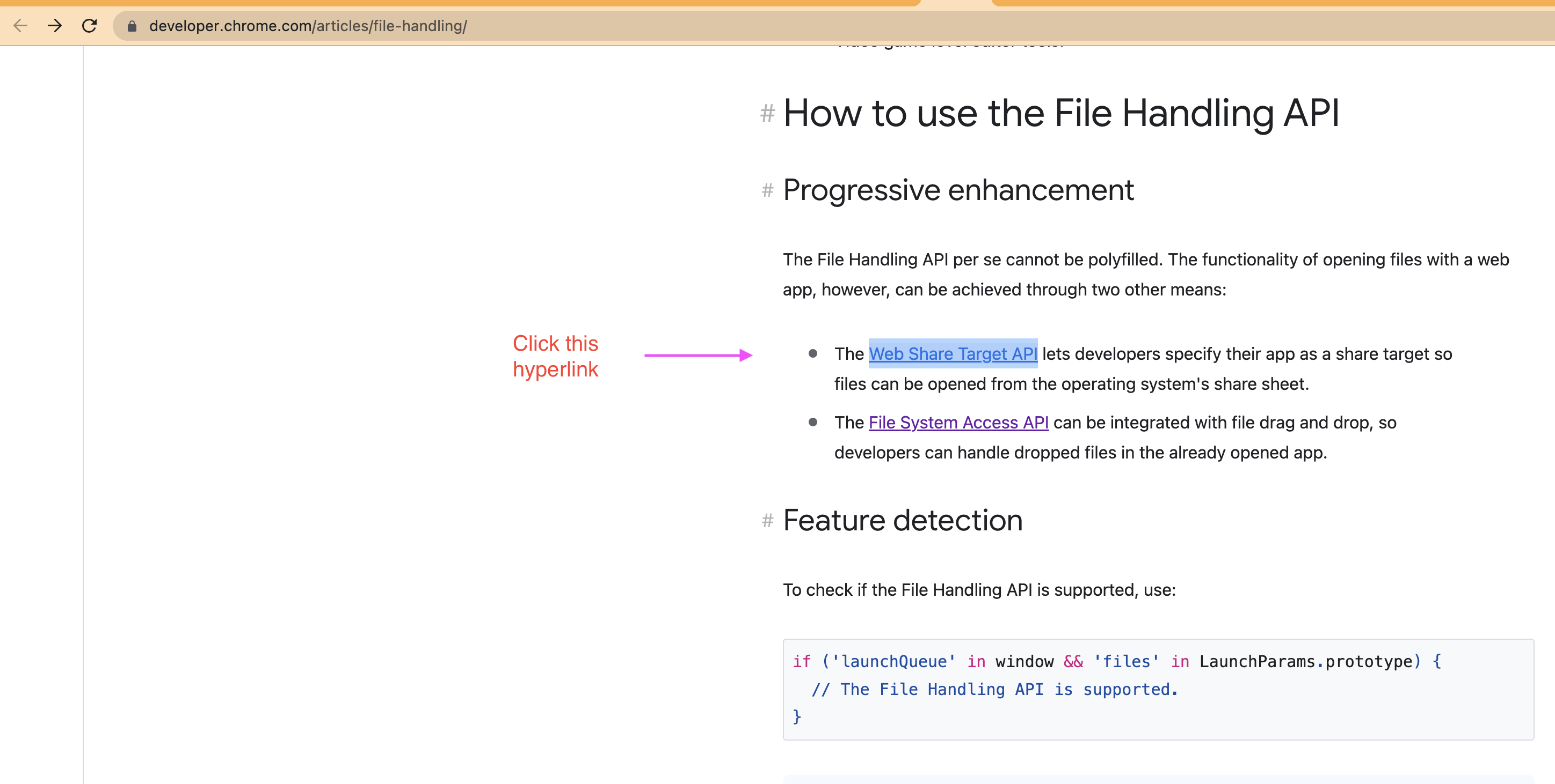 Web Share Target API hyperlink returns 404 · Issue #4392 · GoogleChrome ...