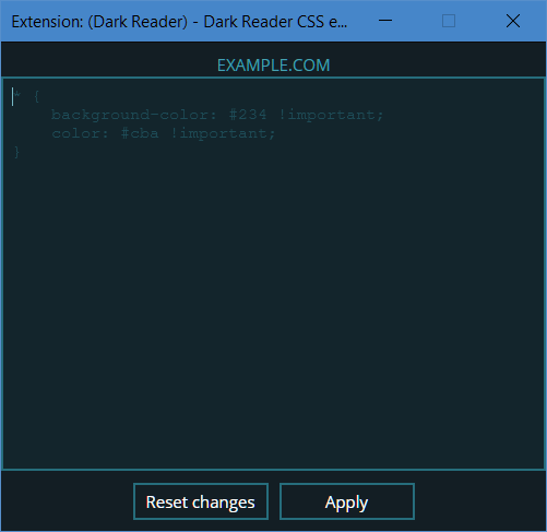 [Bug] CSS EDITOR Always opens in "ALL WEBSITES" mode when invoked from ...