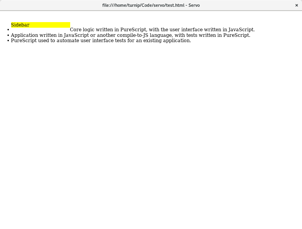 Show `liststyletype disc` incorrectly · Issue 19796 · servo/servo