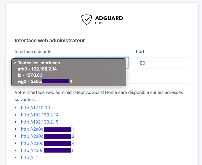 Cannot chose certain addresses with the installer when an interface has ...