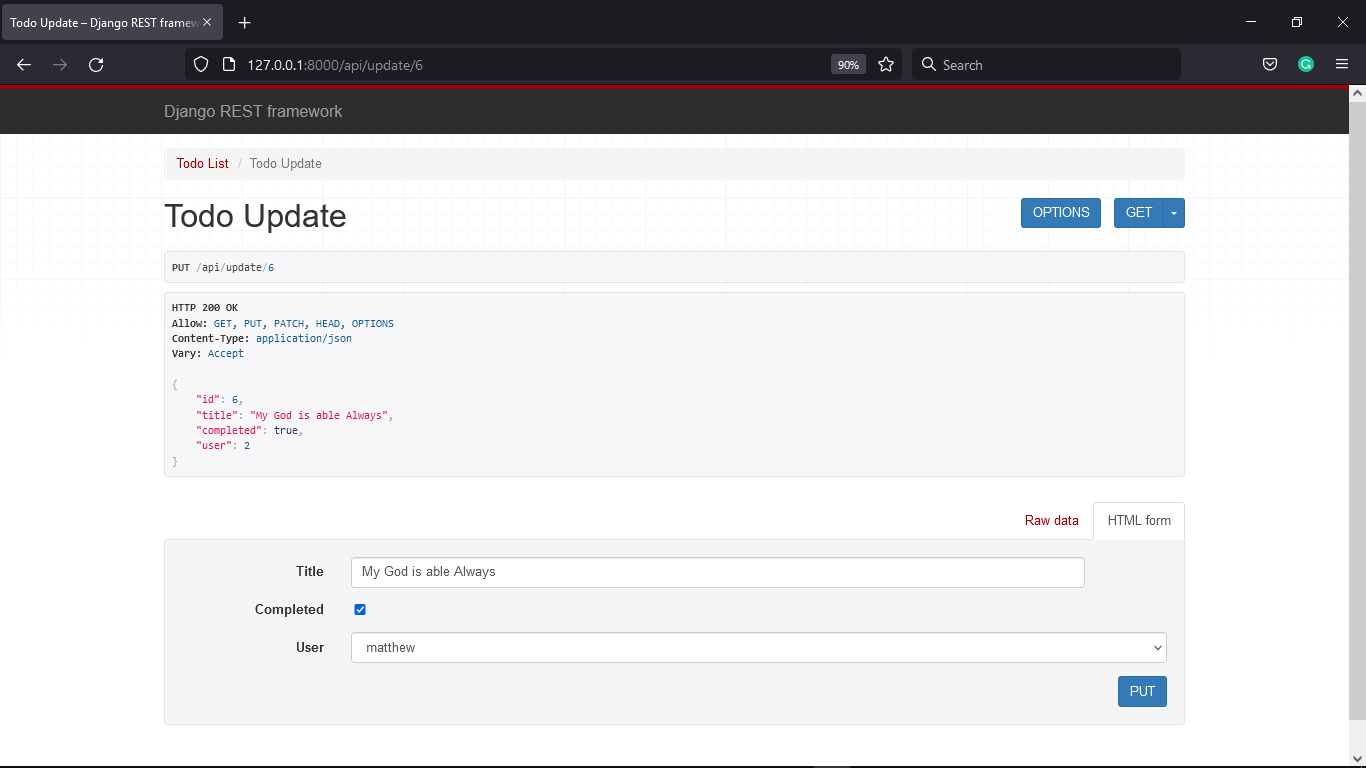 GitHub - mat6plus/todoAPICodacy: A simple Django Rest Framework todo API
