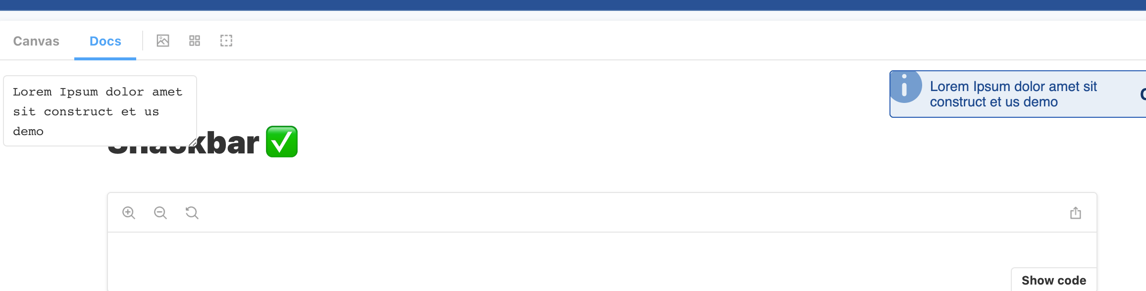 [Bug]: A text area appears which makes the UI ugly in the storybook ...