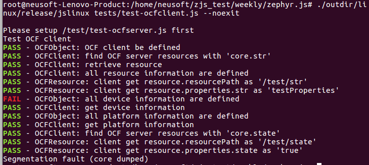 [ocf] Segmentation fault occurs when running ocf client on Linux ...