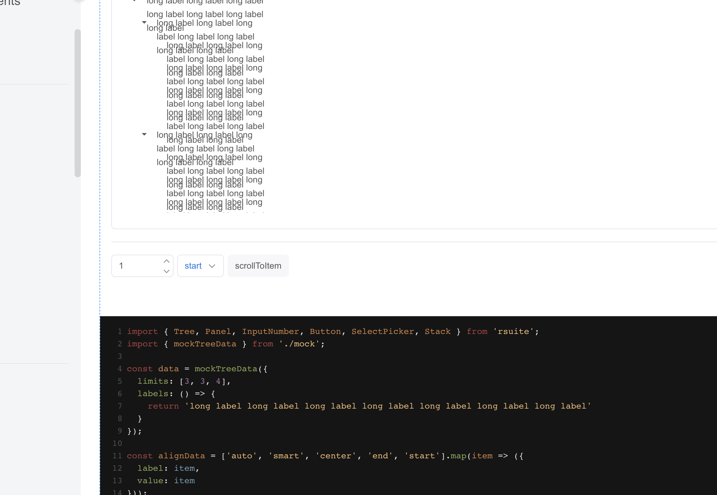 Tree component: broken layout when label is long · Issue #2868 · rsuite ...