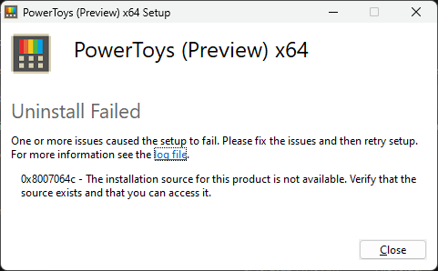 Cant update/uninstall from 0.53.1 · Issue #17065 · microsoft/PowerToys ...