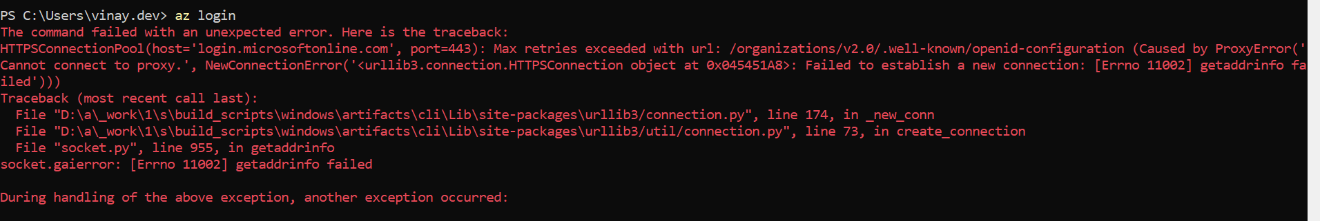 az login getting sl · Issue #25410 · Azure/azure-cli · GitHub