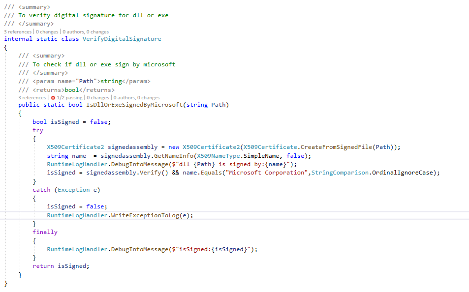 Digital verification of Microsoft before installation of WebView2 ...
