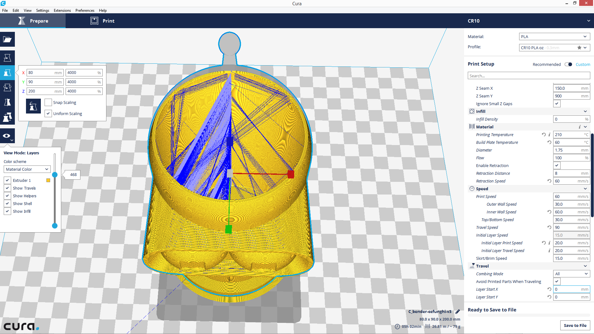 Cura 2.7 "layer start" issue (concerning Zseam) · Issue 2458
