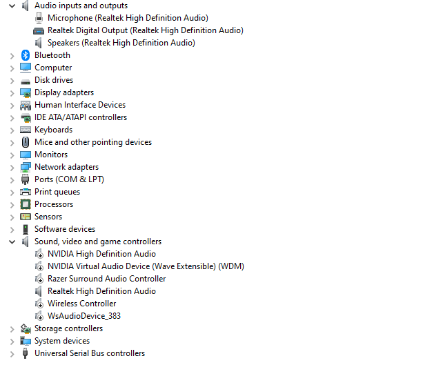 audio devices and drivers