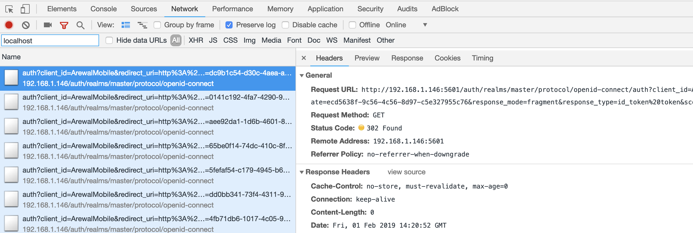 Question frequent calls to auth endpoint url · Issue 119