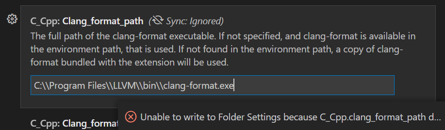 Settings UI fails to update "machine-overridable" settings in a multi ...