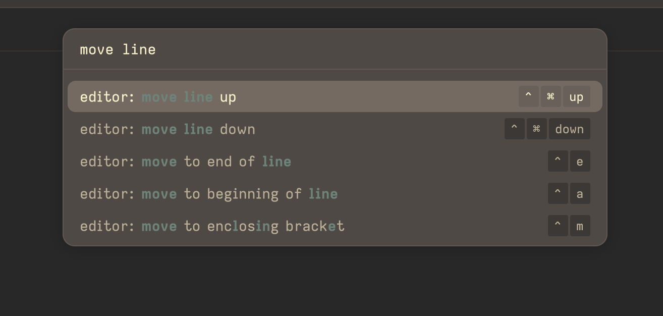 Add a keyboard shortcut for moving lines around · Issue 5843 · zed