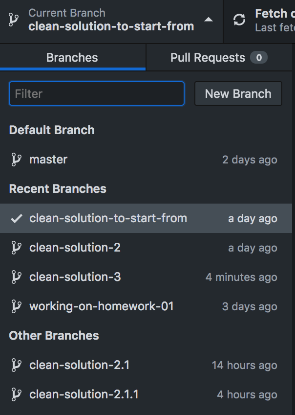 Indication of Which Branches Are Published to Remove from Branch ...