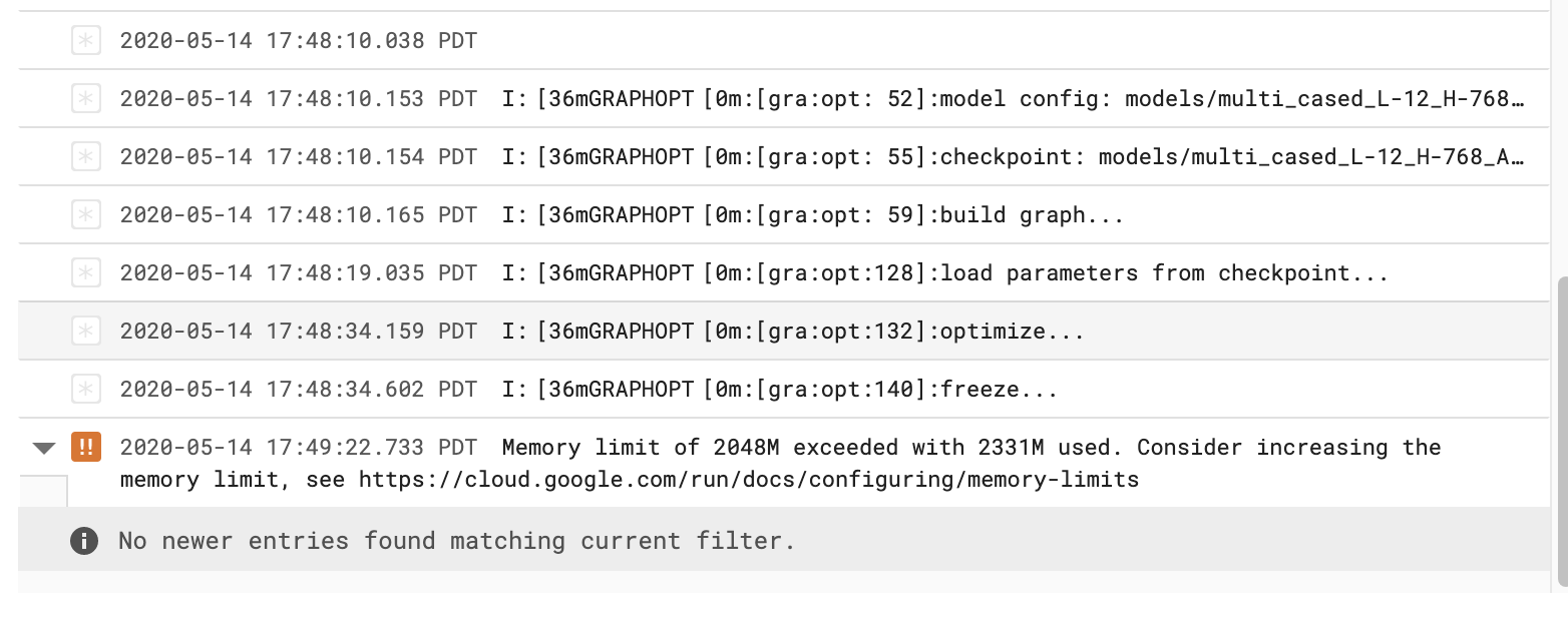 Out of memory error on Cloud Run · Issue #552 · jina-ai/clip-as-service ...