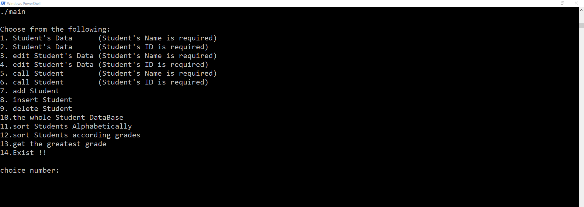 GitHub - gihadmecha/Student-Database-Management-System: A user-friendly ...