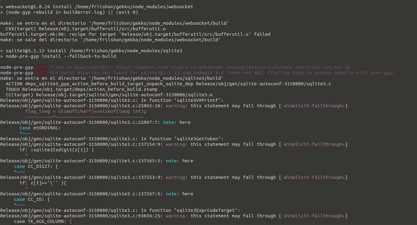 Problem during Installation of gekko on Raspberrypi (strech) · Issue #2155  · askmike/gekko