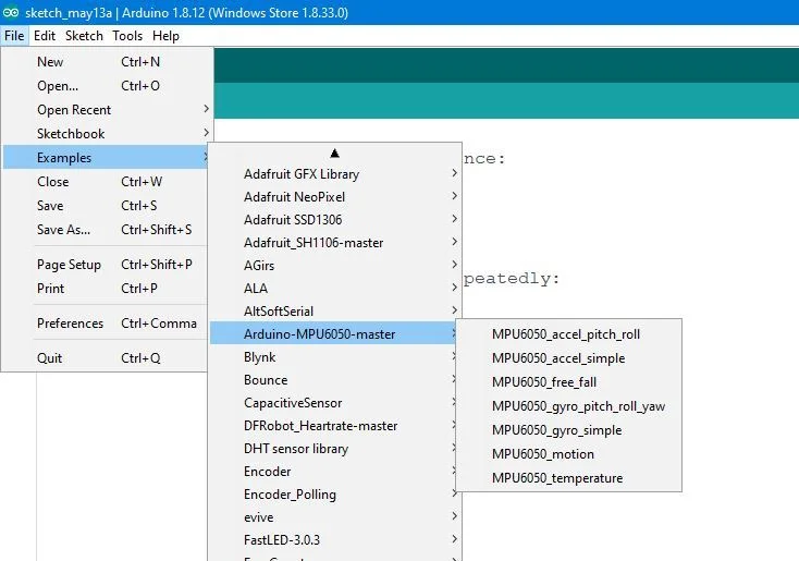 GitHub - sandy9159/Connection-MPU6050-GYRO-sensor-with-arduino