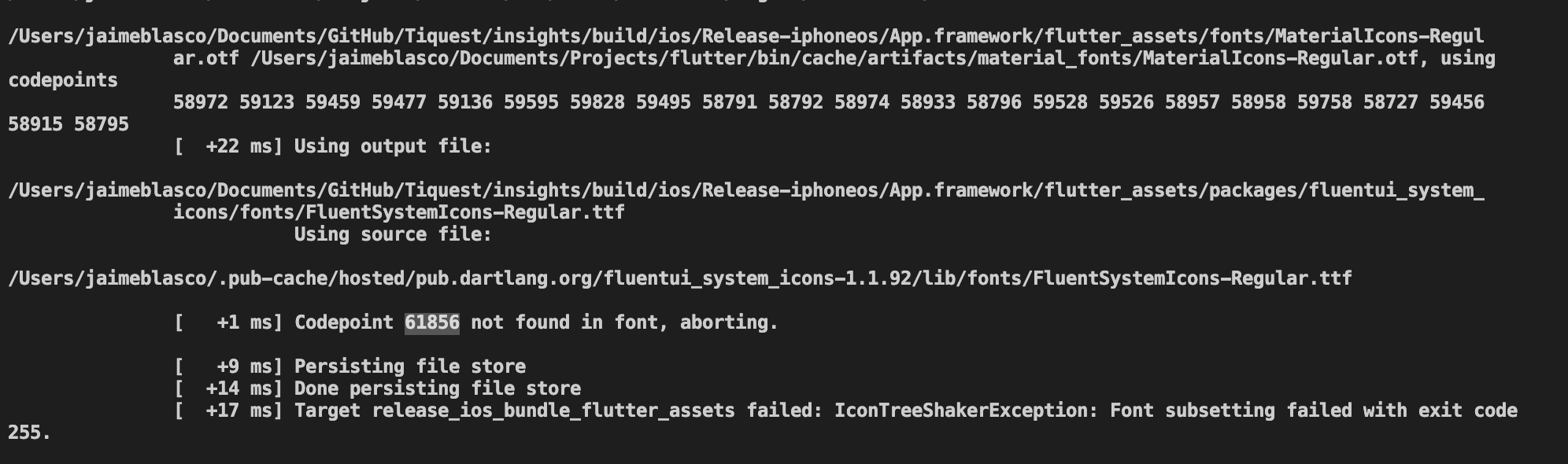 Flutter package has missing some icons in the font · Issue #166 ...
