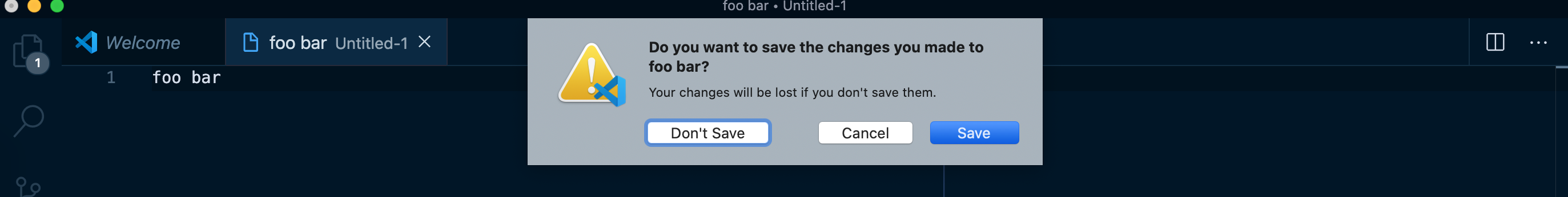 Keyboard navigation to "Don't Save" will not discard the file. · Issue ...