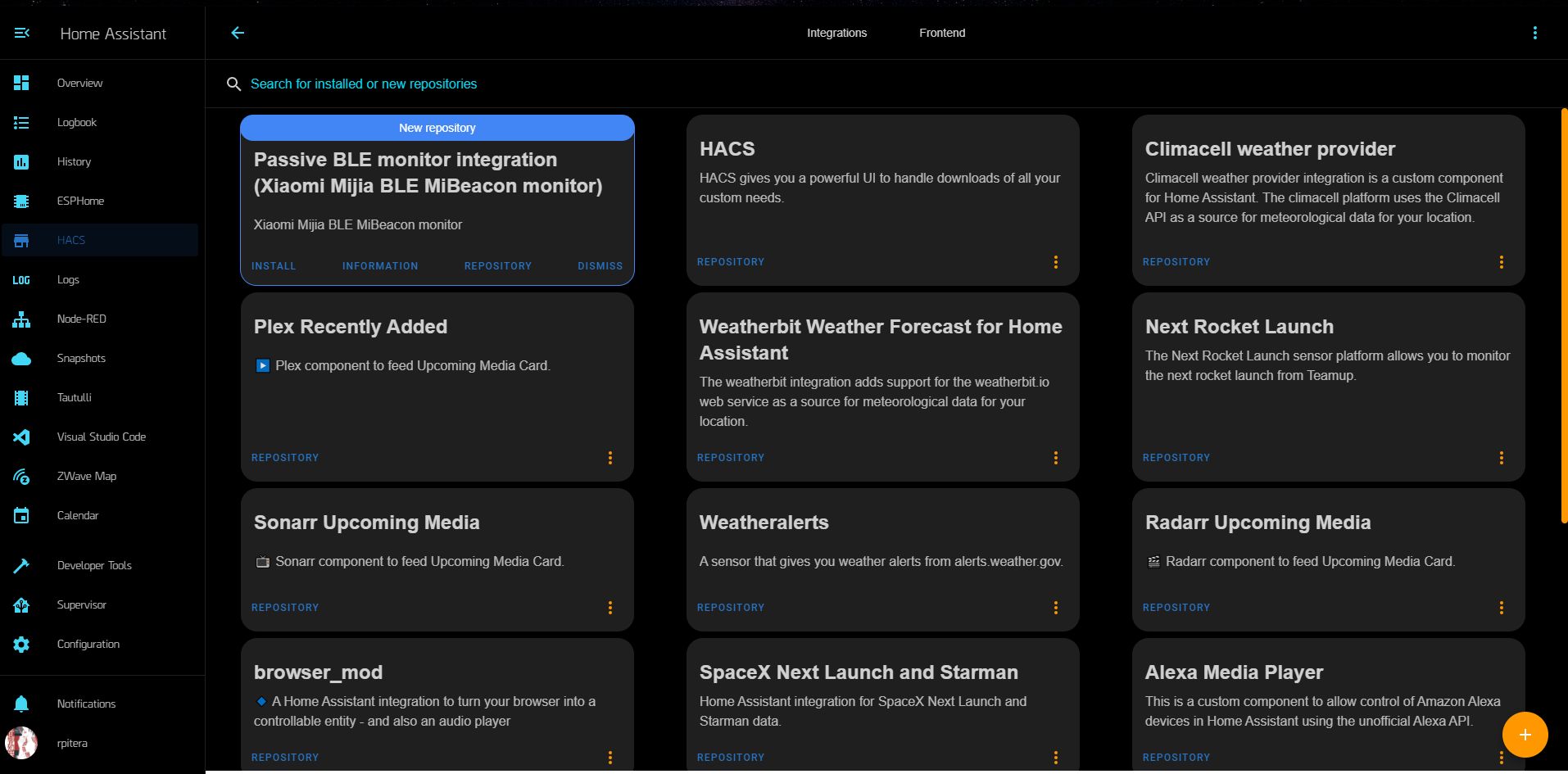 Frontend main page with incorrect colors · Issue #1657 · hacs ...