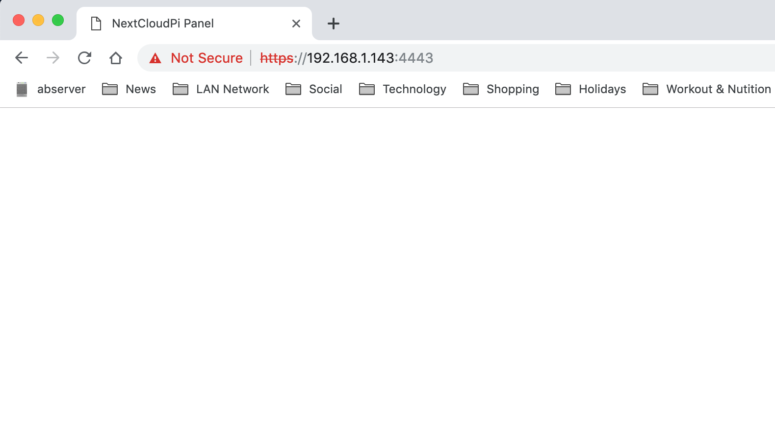 Blank Webpage after install · Issue #815 · nextcloud/nextcloudpi · GitHub
