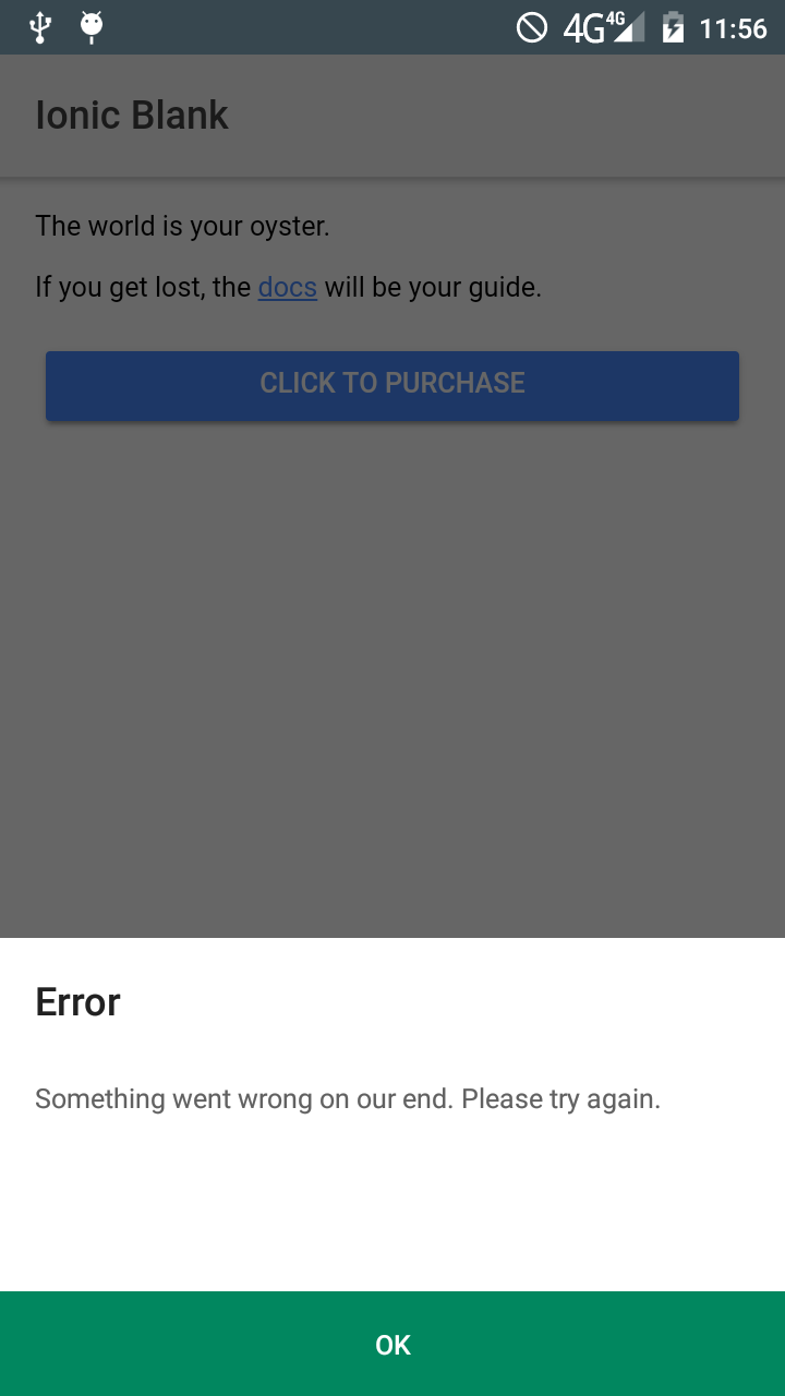 Google Play Something went wrong on our end · Issue 817 · j3k0/cordova